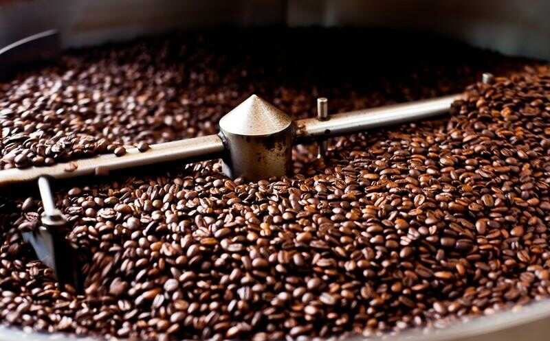 Cà phê được rang xay để tăng độ giòn cũng như hương vị thơm ngon